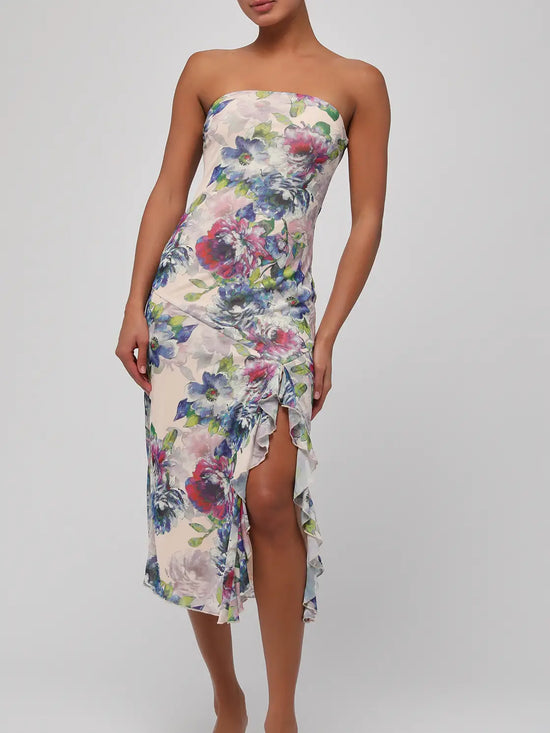 Aria Strapless Midi Dress