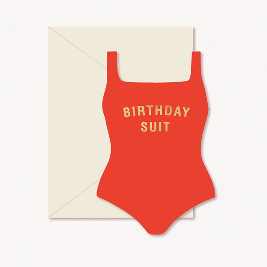 Birthday Suit Greeting Card