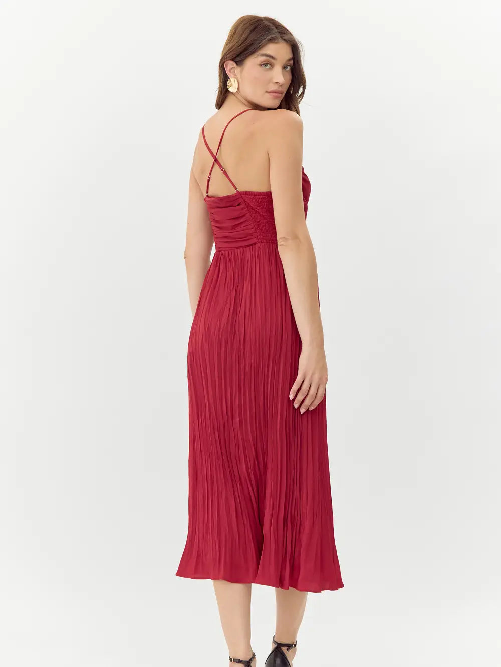 Jasmine Pleated Midi Dress