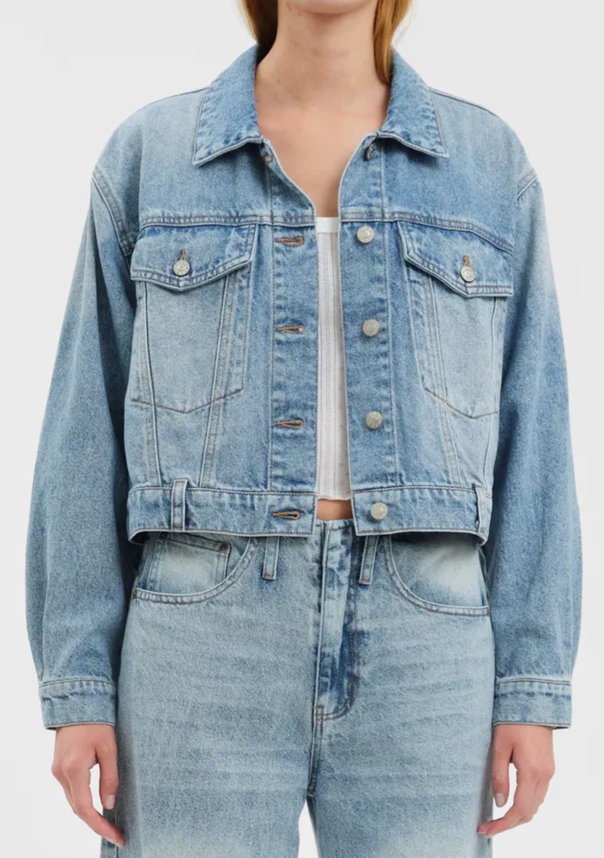 Bestie Cropped Denim Jacket