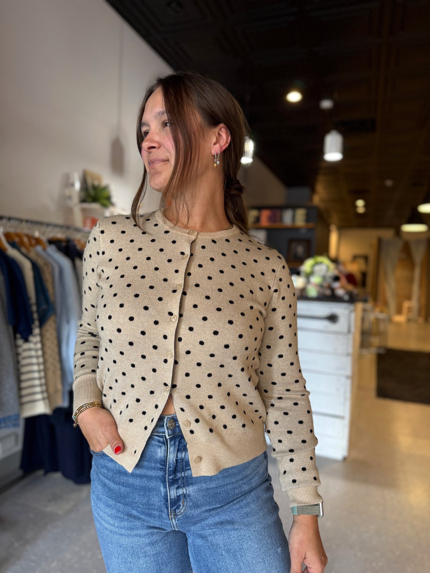 Clara Polka Dot Cardigan