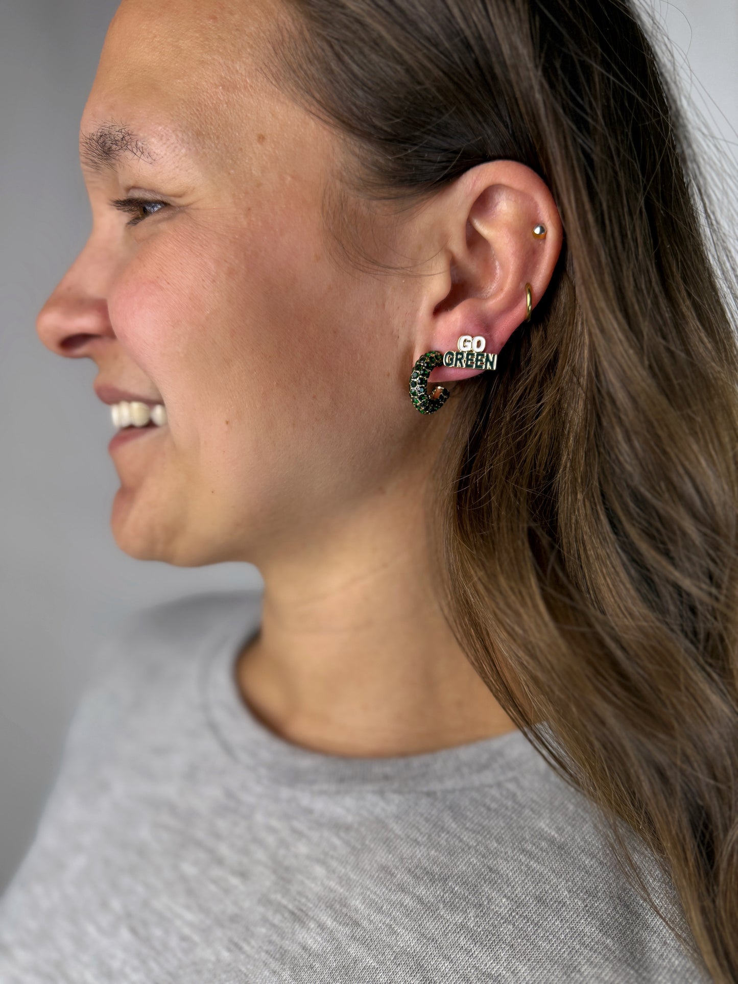 Michigan State University Slogan Earring Set