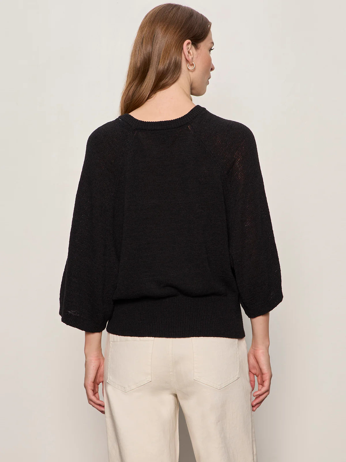 About Us Relaxed Pullover in Black