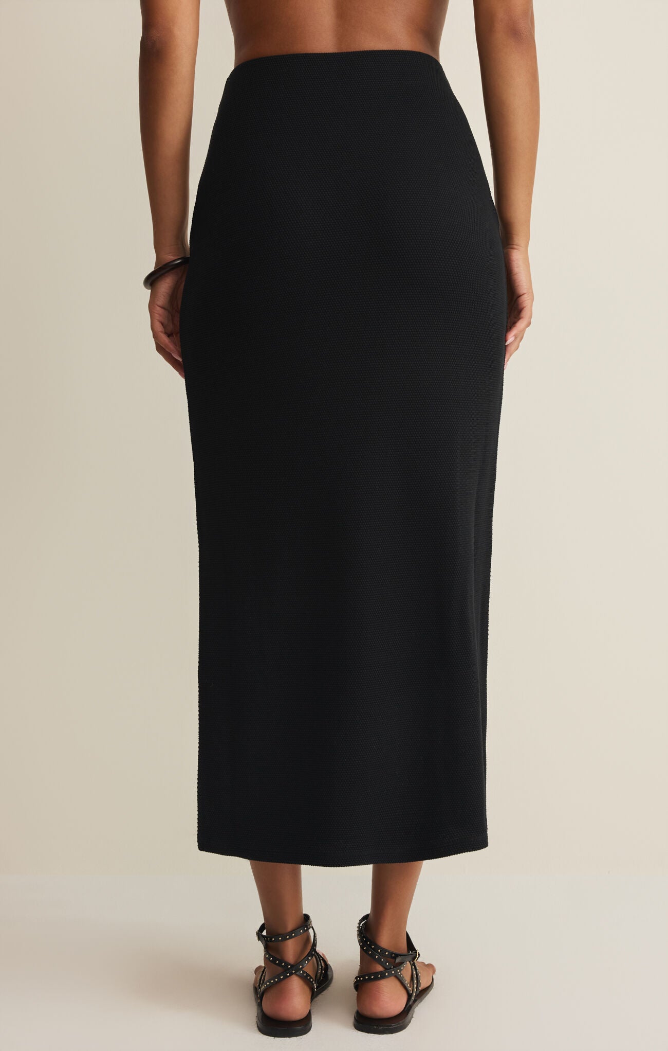 Ainslie Midi Skirt in Black