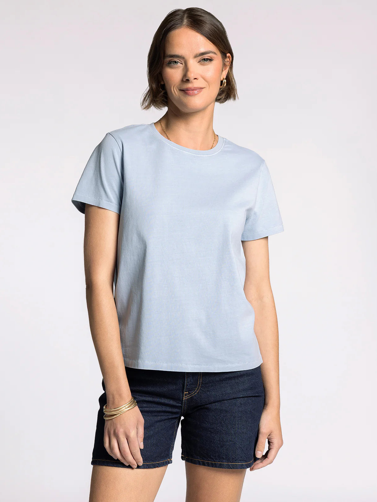 Asher Tee in Powder Blue