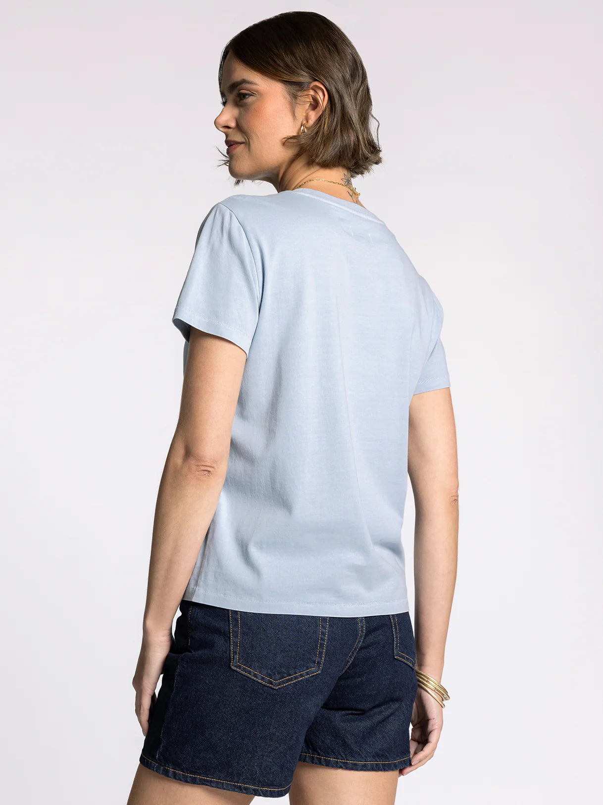Asher Tee in Powder Blue