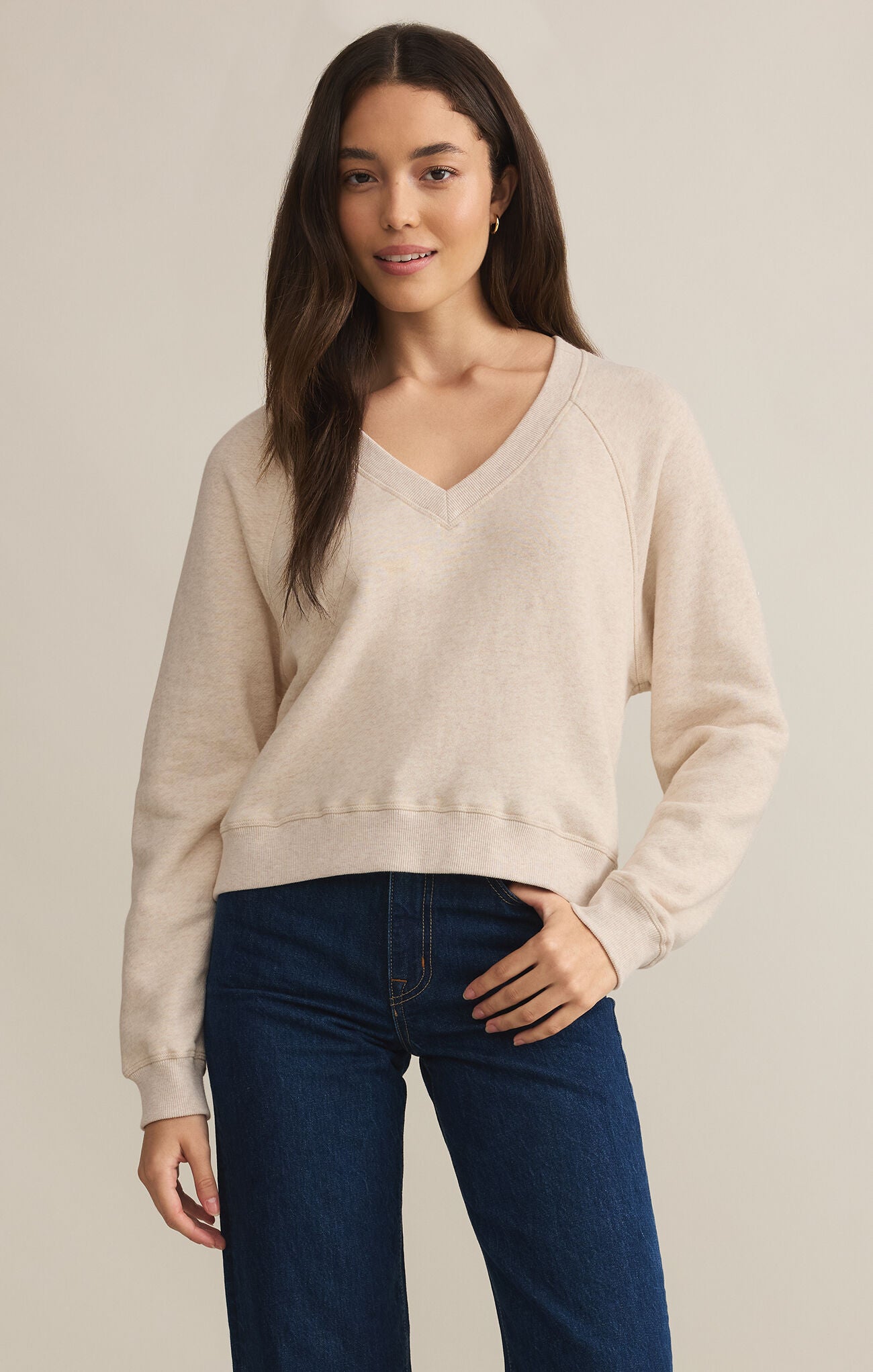 Avenue V-Neck Sweatshirt