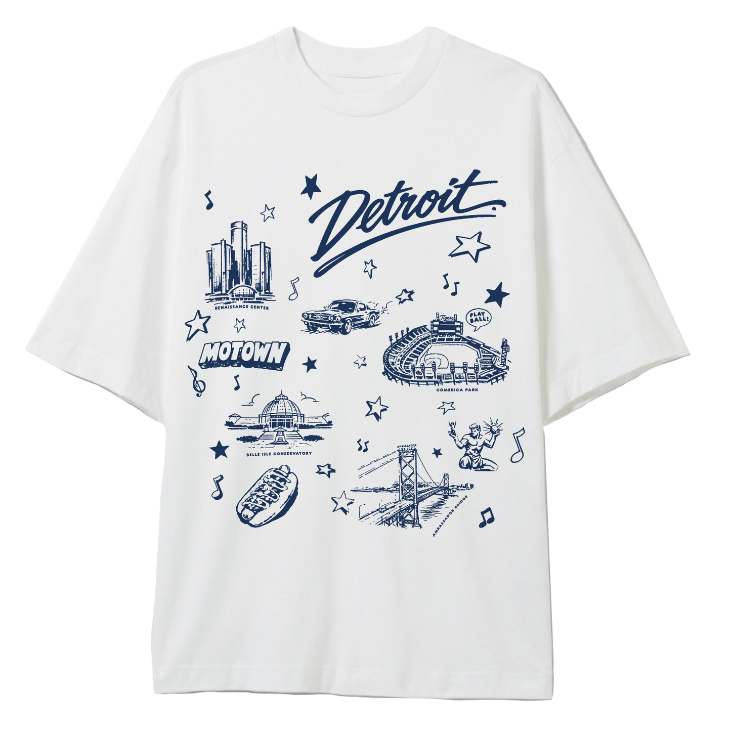 Detroit City Love Vintage T-Shirt