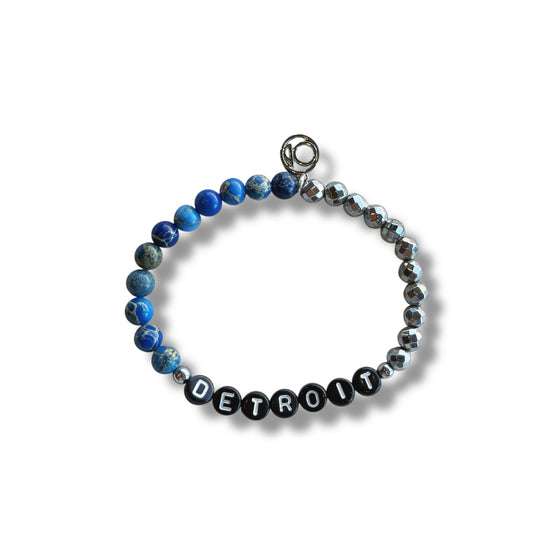 OB Detroit Blue/Silver Bracelet