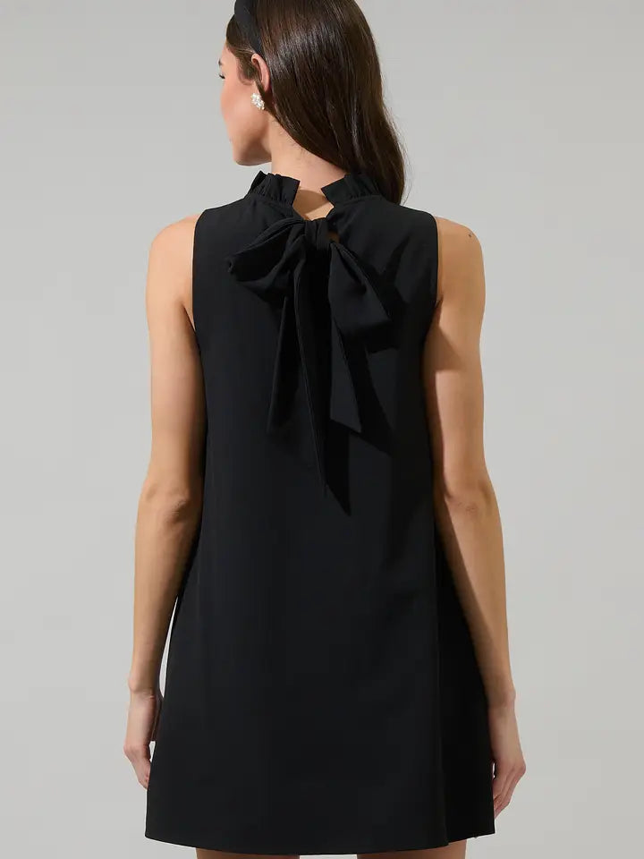 Benson Trapeze Mini Dress in Black – Ferne Boutique