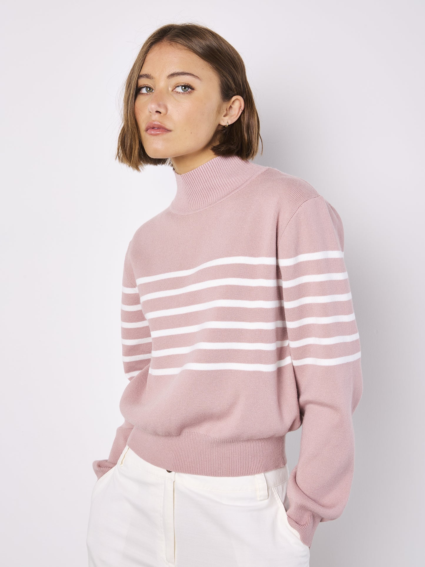 Blush Lines Sweater