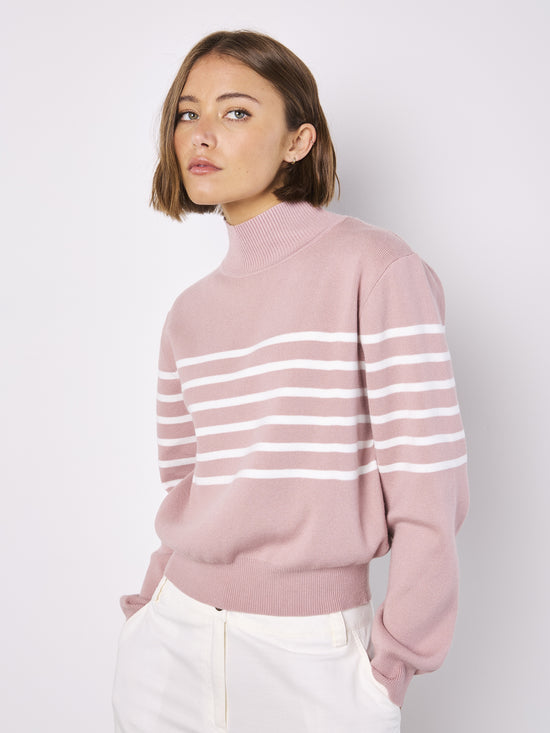 Blush Lines Sweater