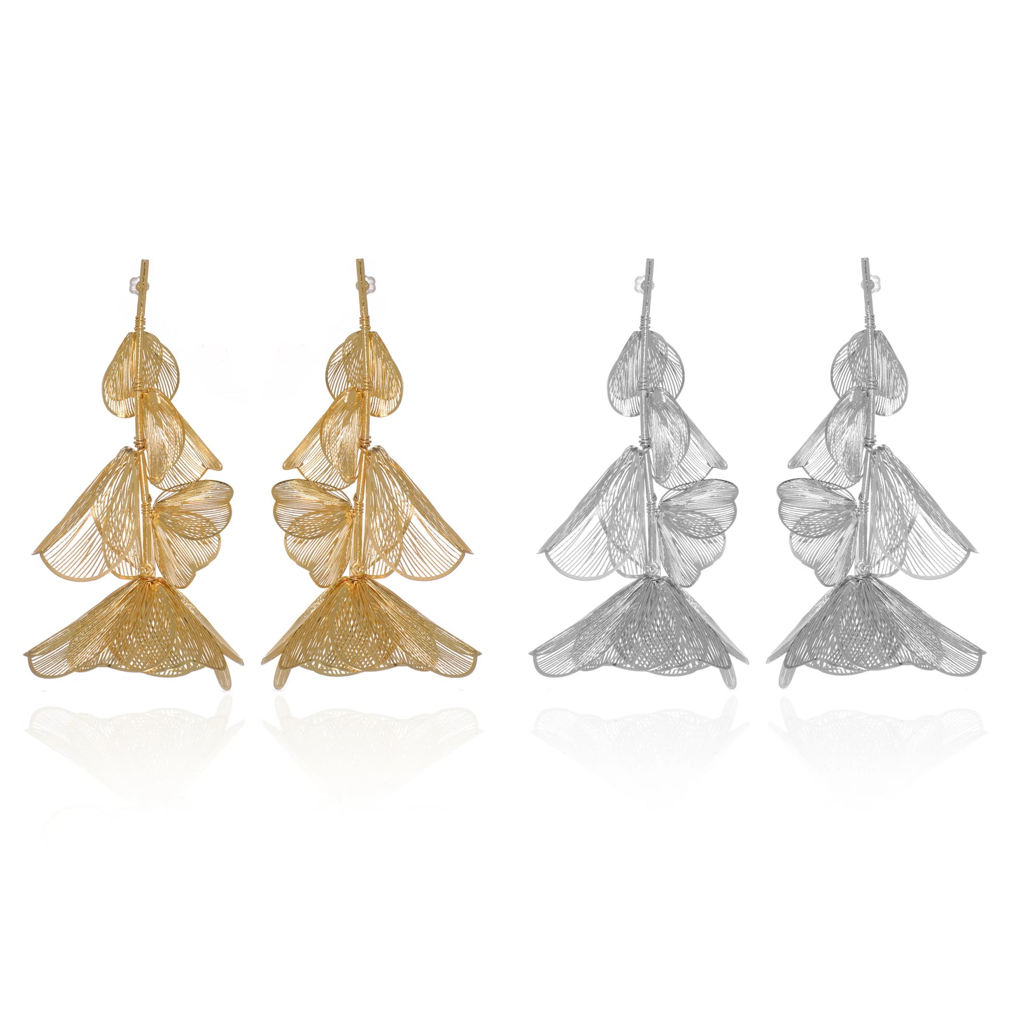 Botanical Earrings in Gold