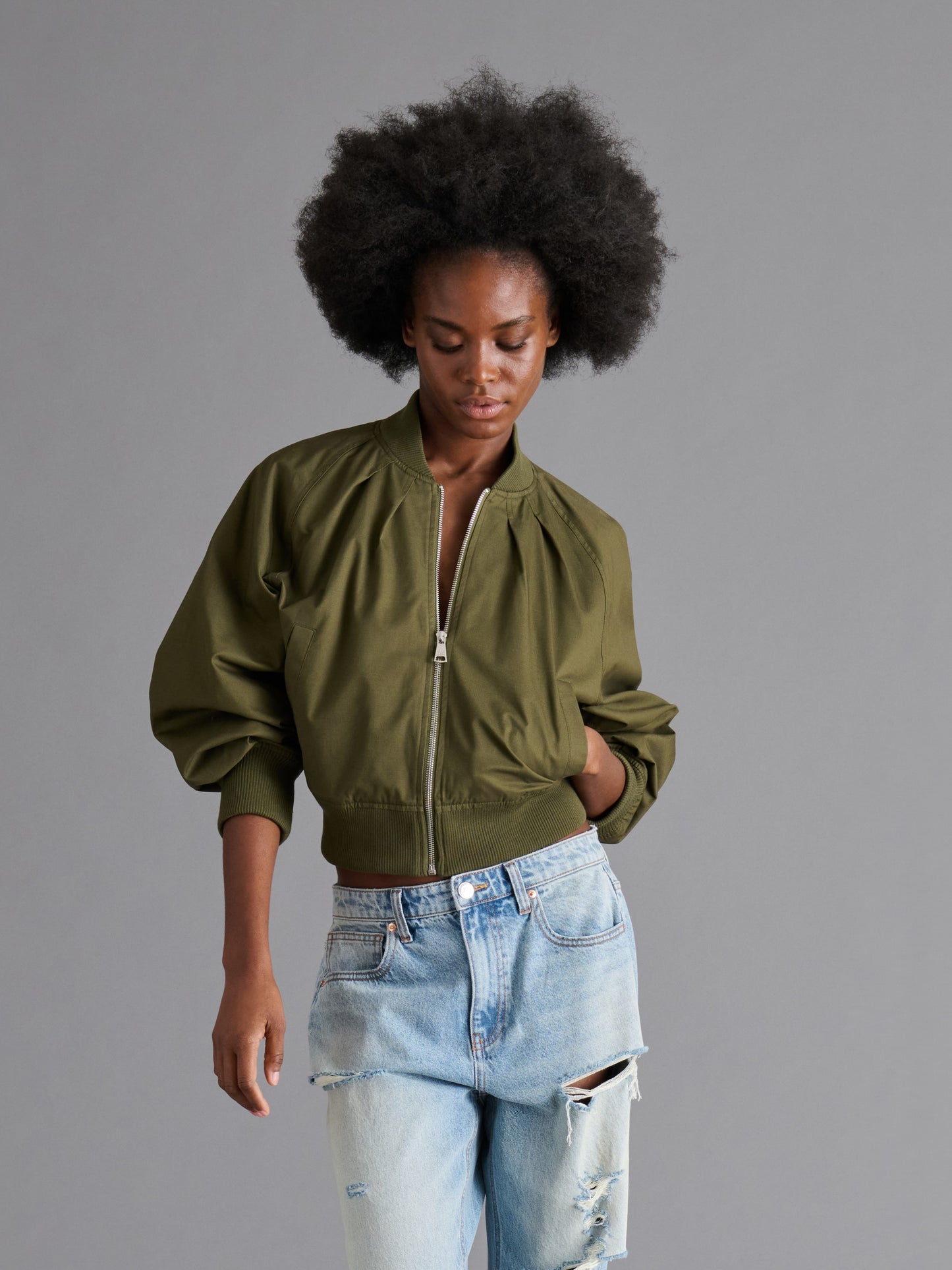 Bray Jacket in Dark Olive