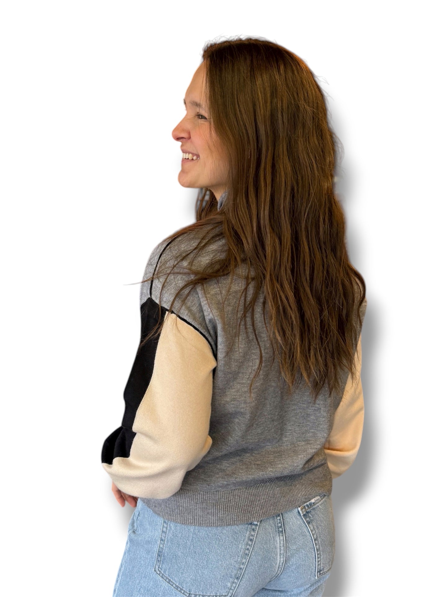 Cozy Contrast Sweater