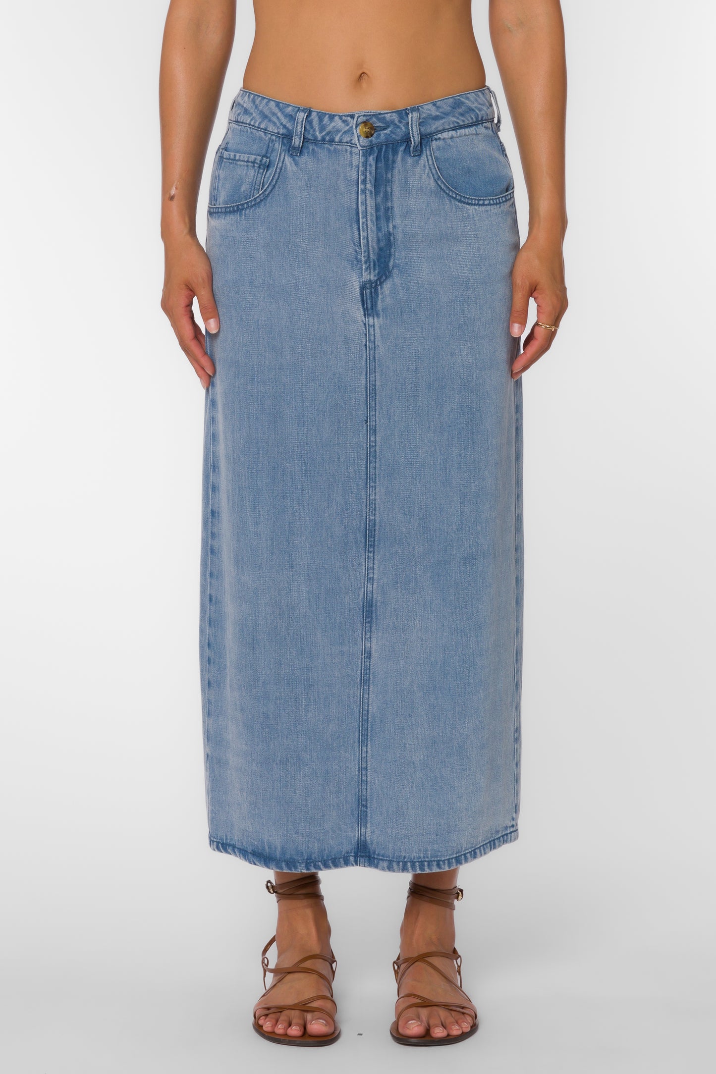 Christine Denim Midi Skirt