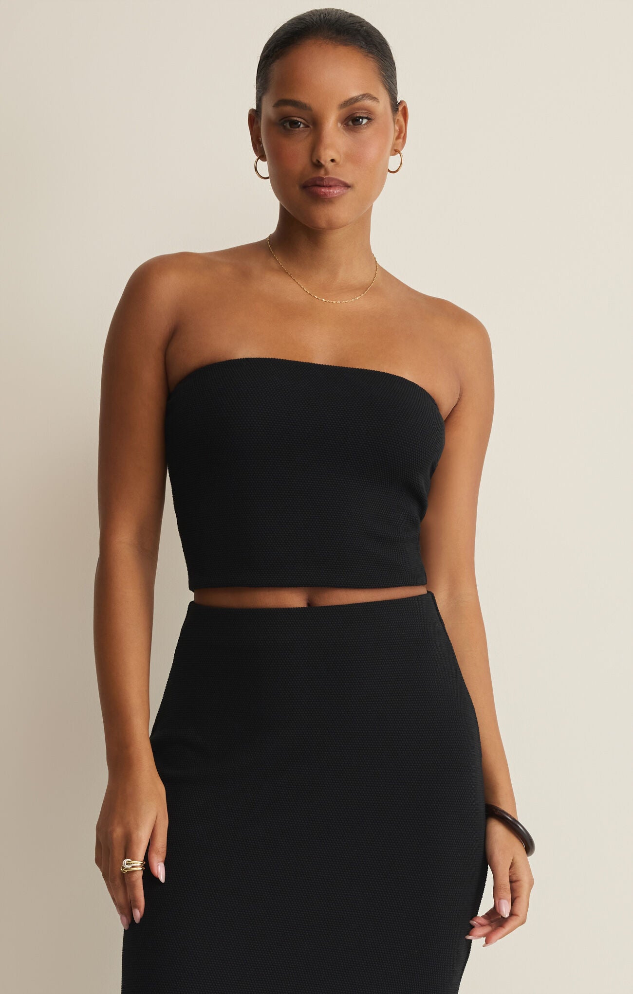 Caffari Tube Top in Black