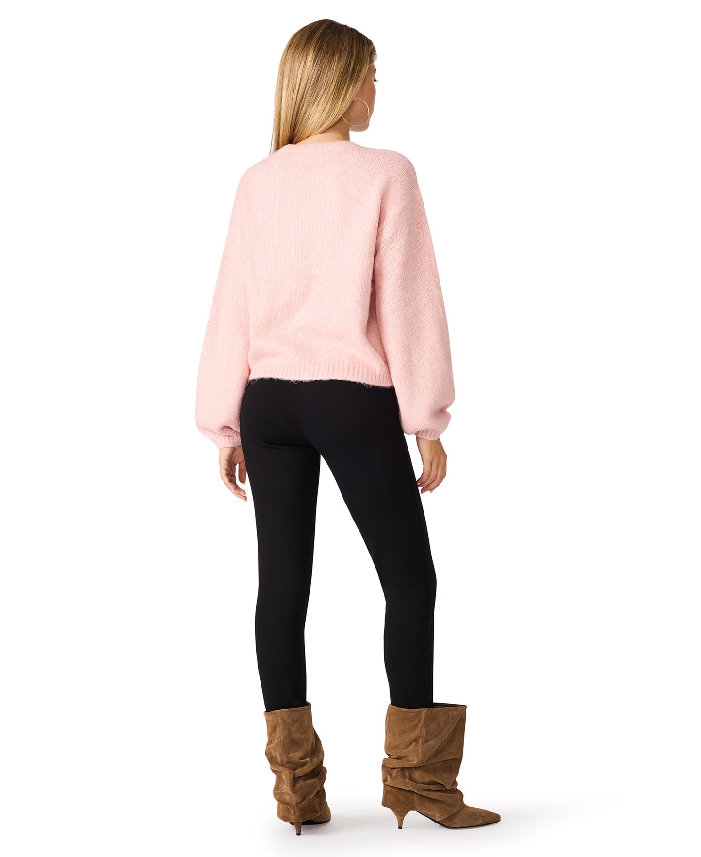 Carmen Sweater in Silver Pink