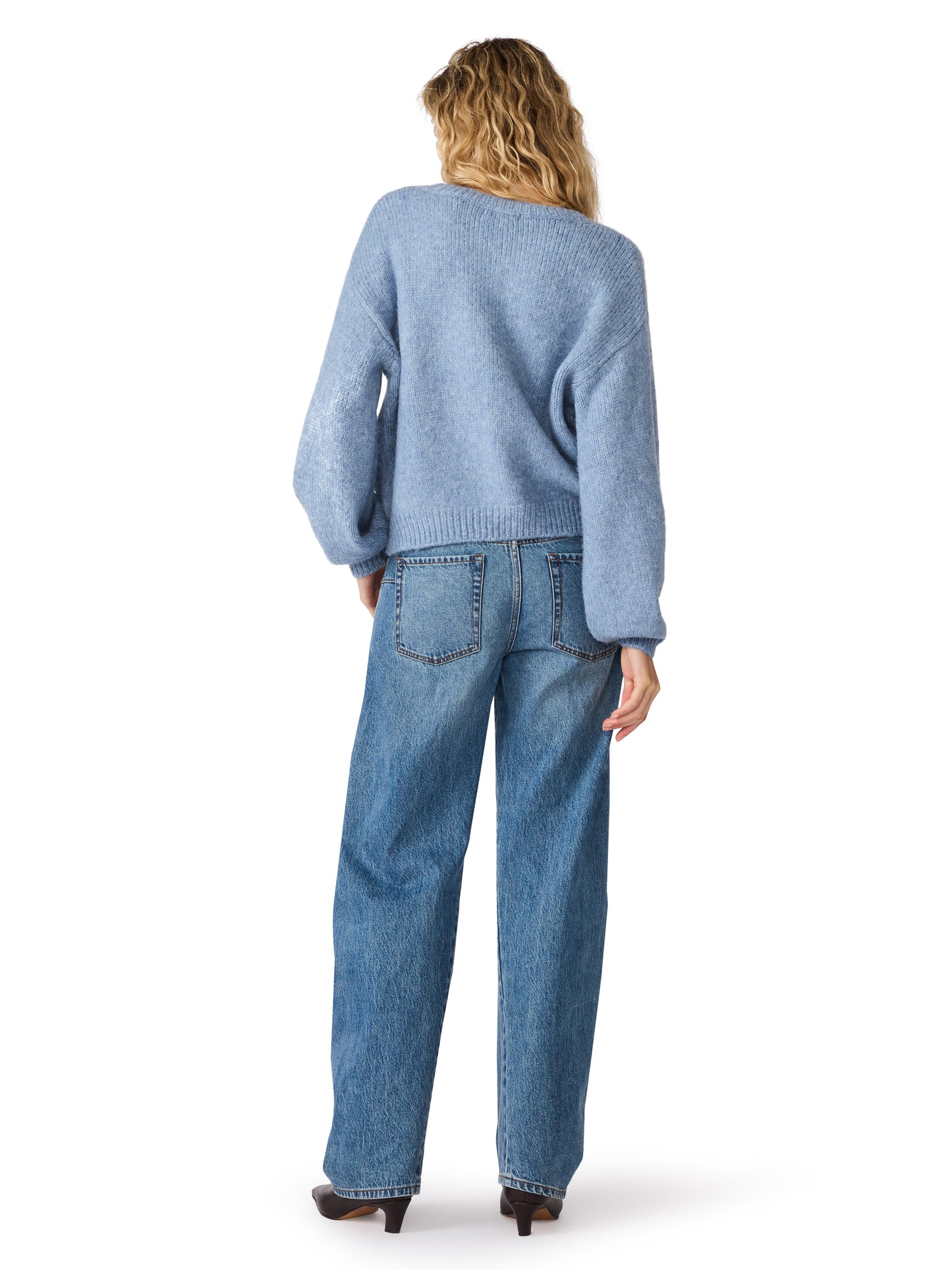 Carmen Sweater in Hazy Blue