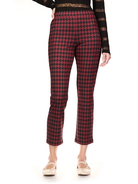 Carnaby Crop Kick Houndstooth Leggings