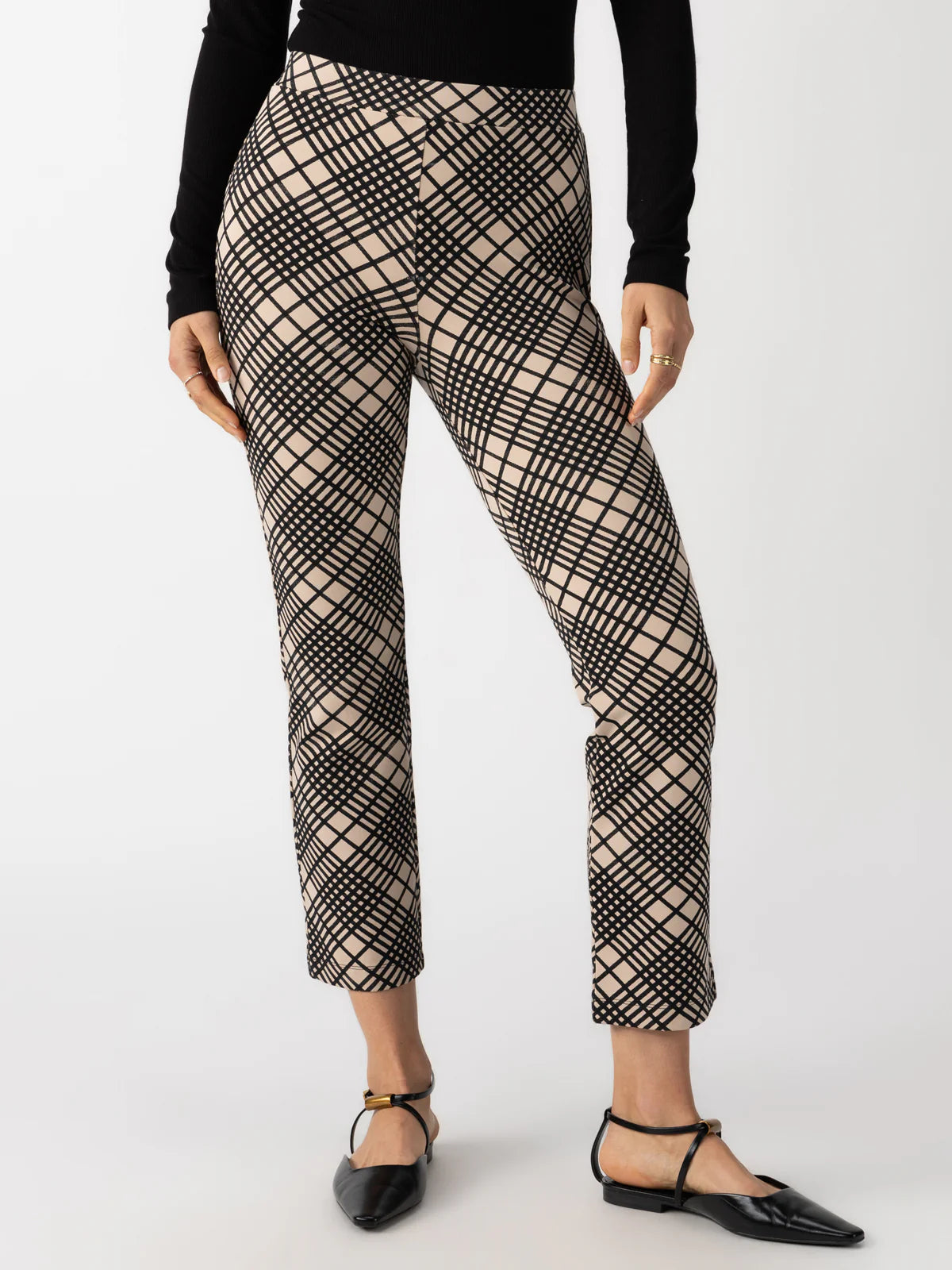 Carnaby Crop Kick Plaid Leggings