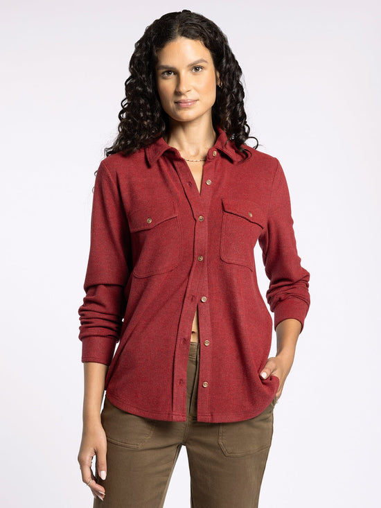 Cassian Shirt Crimson Heather