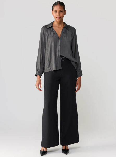 Load image into Gallery viewer, Casually Cute Sateen Blouse
