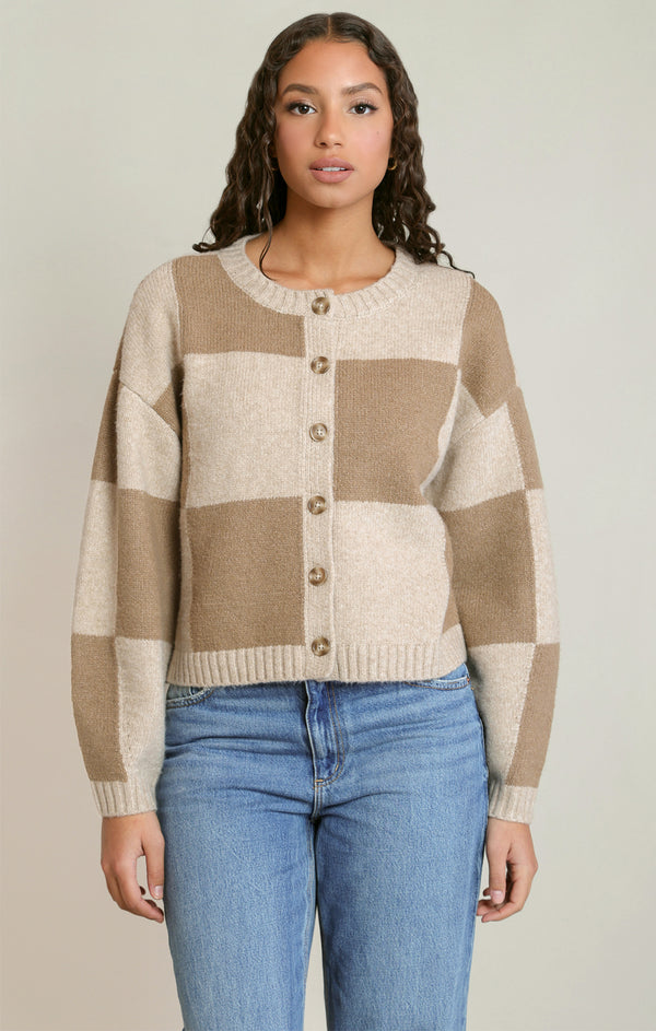Check One Two Cardigan