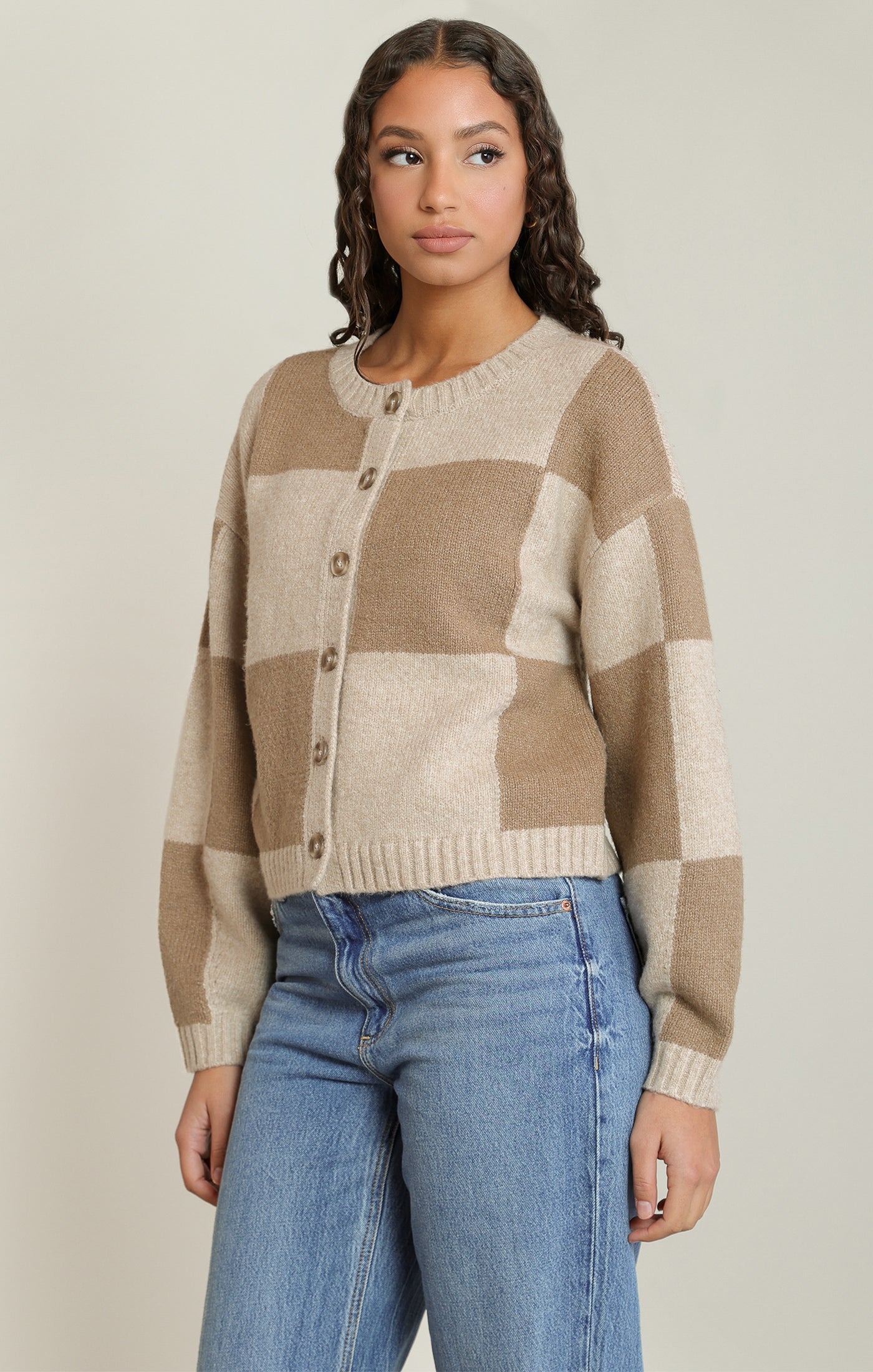 Check One Two Cardigan