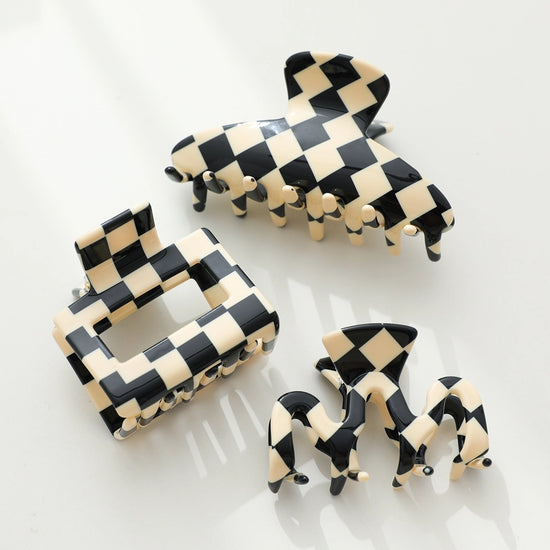 Checkmate Hair Claws