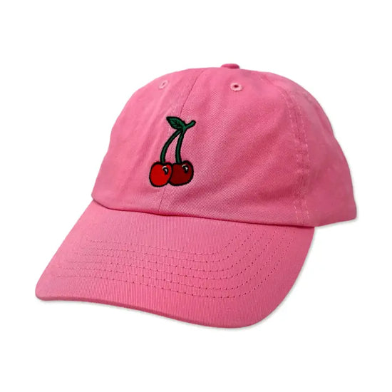 Cherries Embroidered Hat