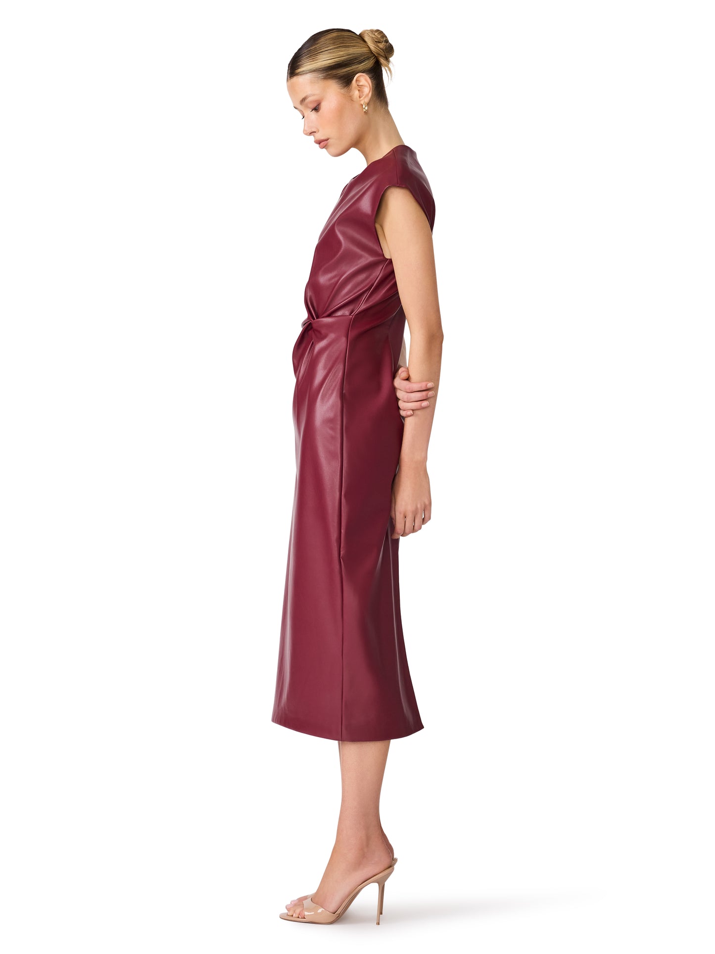 Chiara Dress in Cordovan
