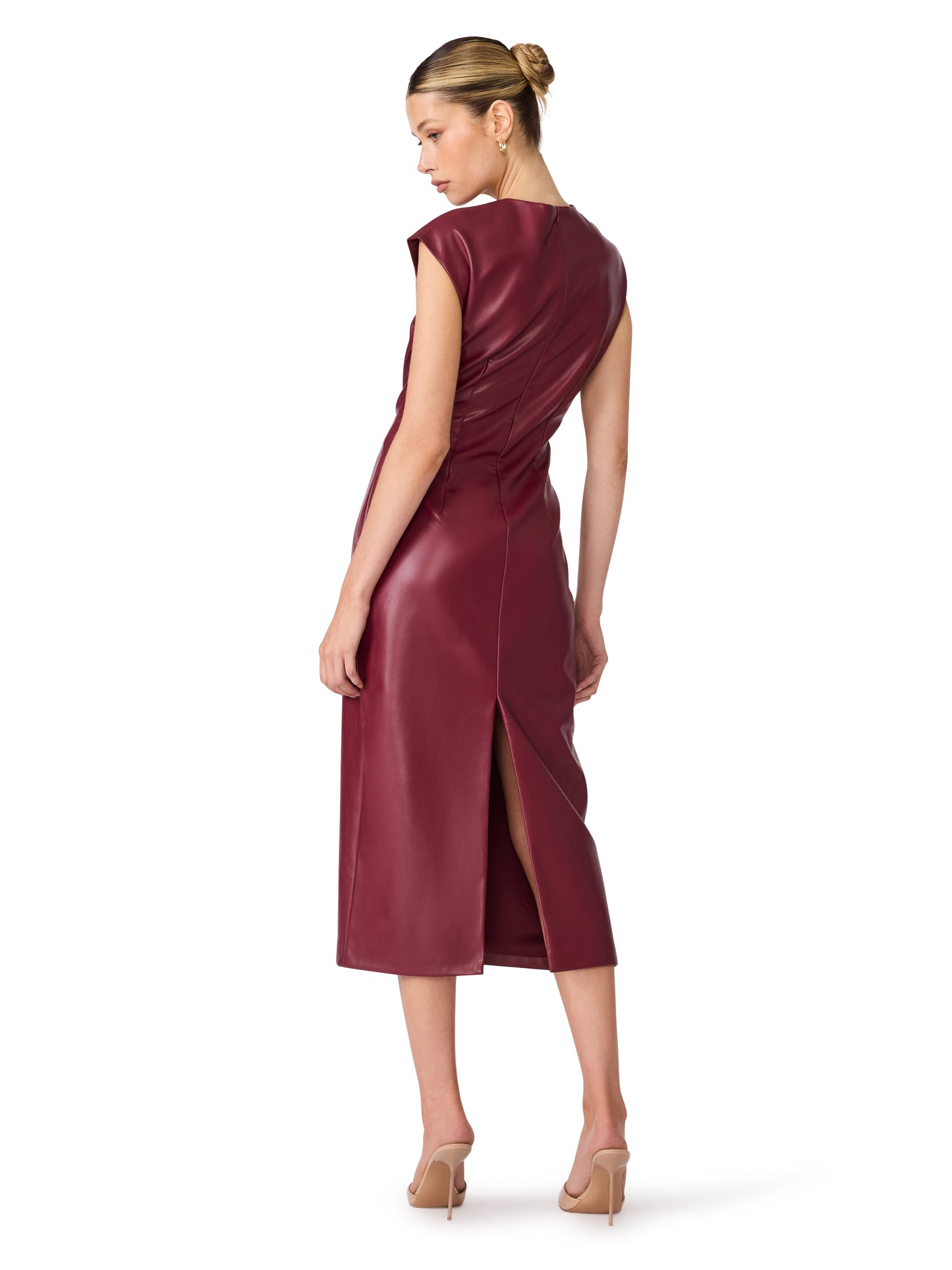 Chiara Dress in Cordovan