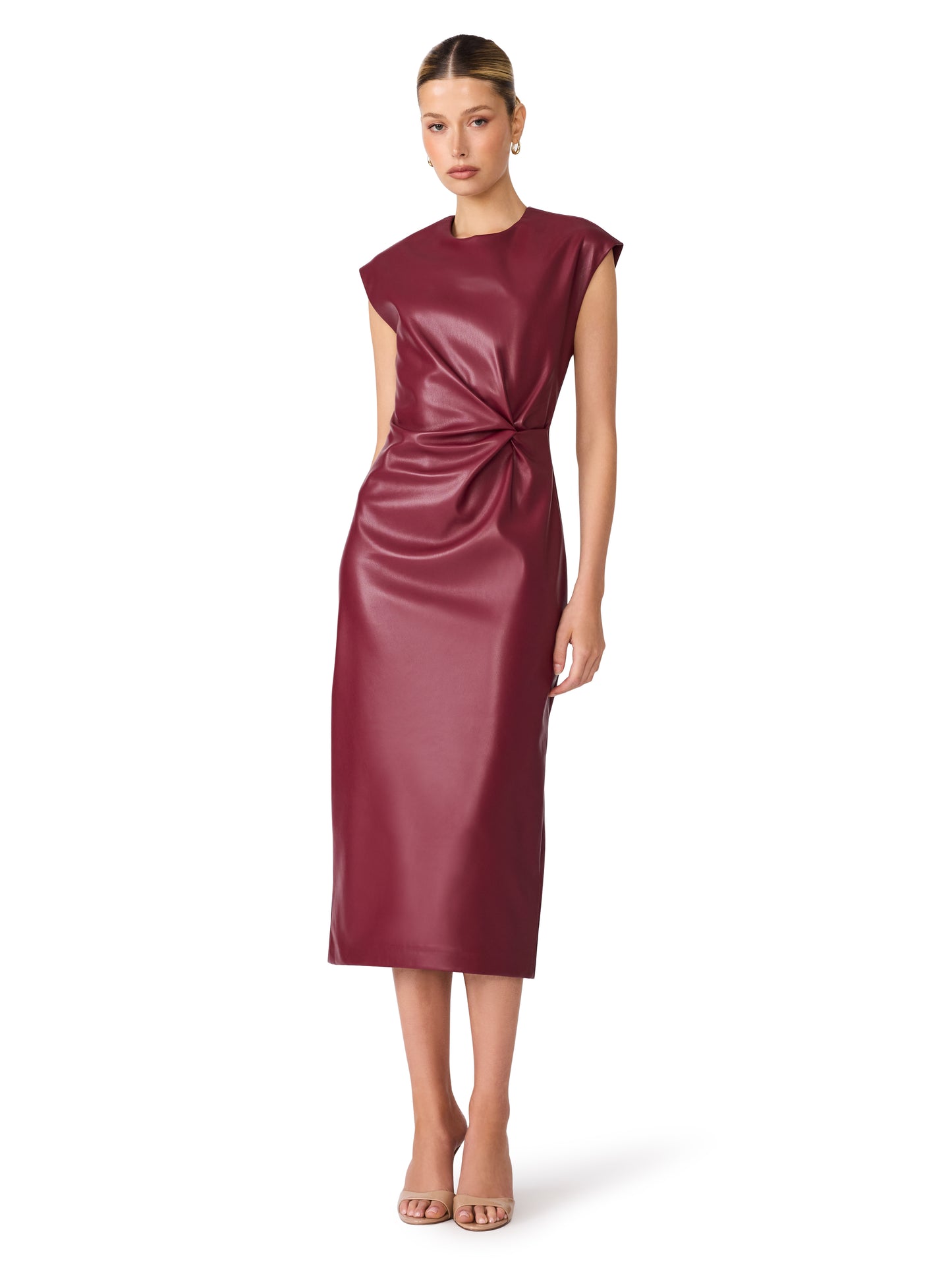 Chiara Dress in Cordovan