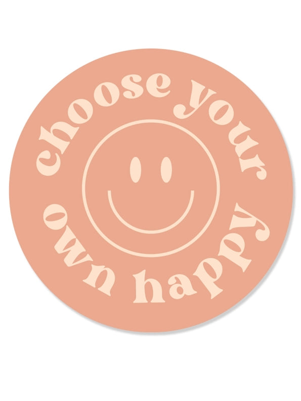 Choose Your Own Happy Sticker