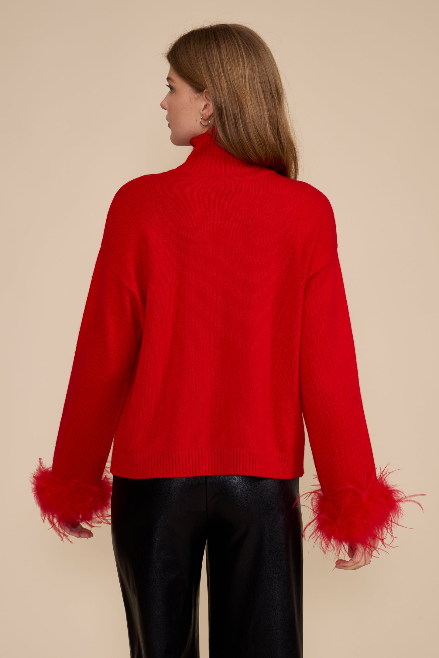 Clark Feather Trim Sweater