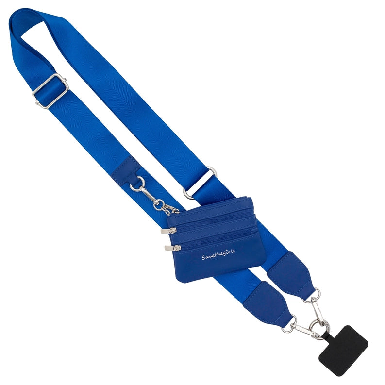 Clip and Go Strap with Pouch in Royal Blue