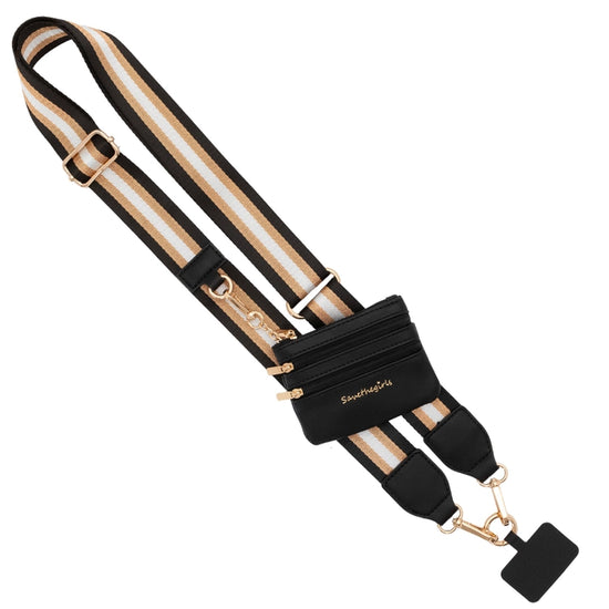 Clip & Go Strap with Pouch Stripe