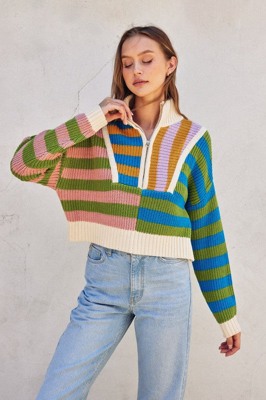 Colorburst Stripe Sweater