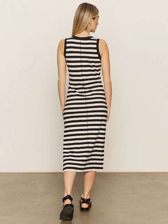 Contrast Trim Maxi Dress
