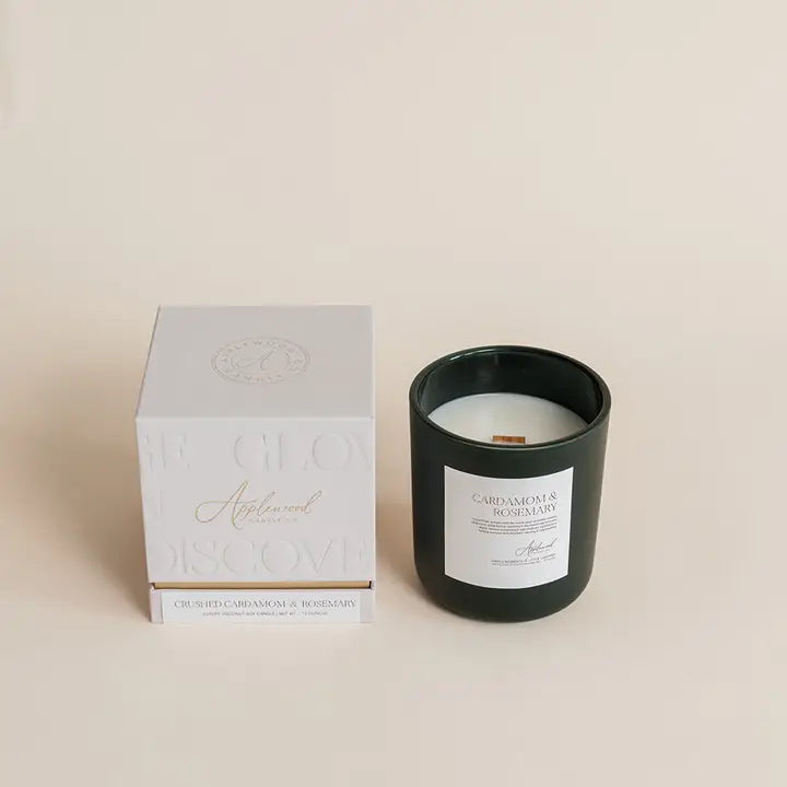 Crushed Cardamom & Rosemary Luxury Candle