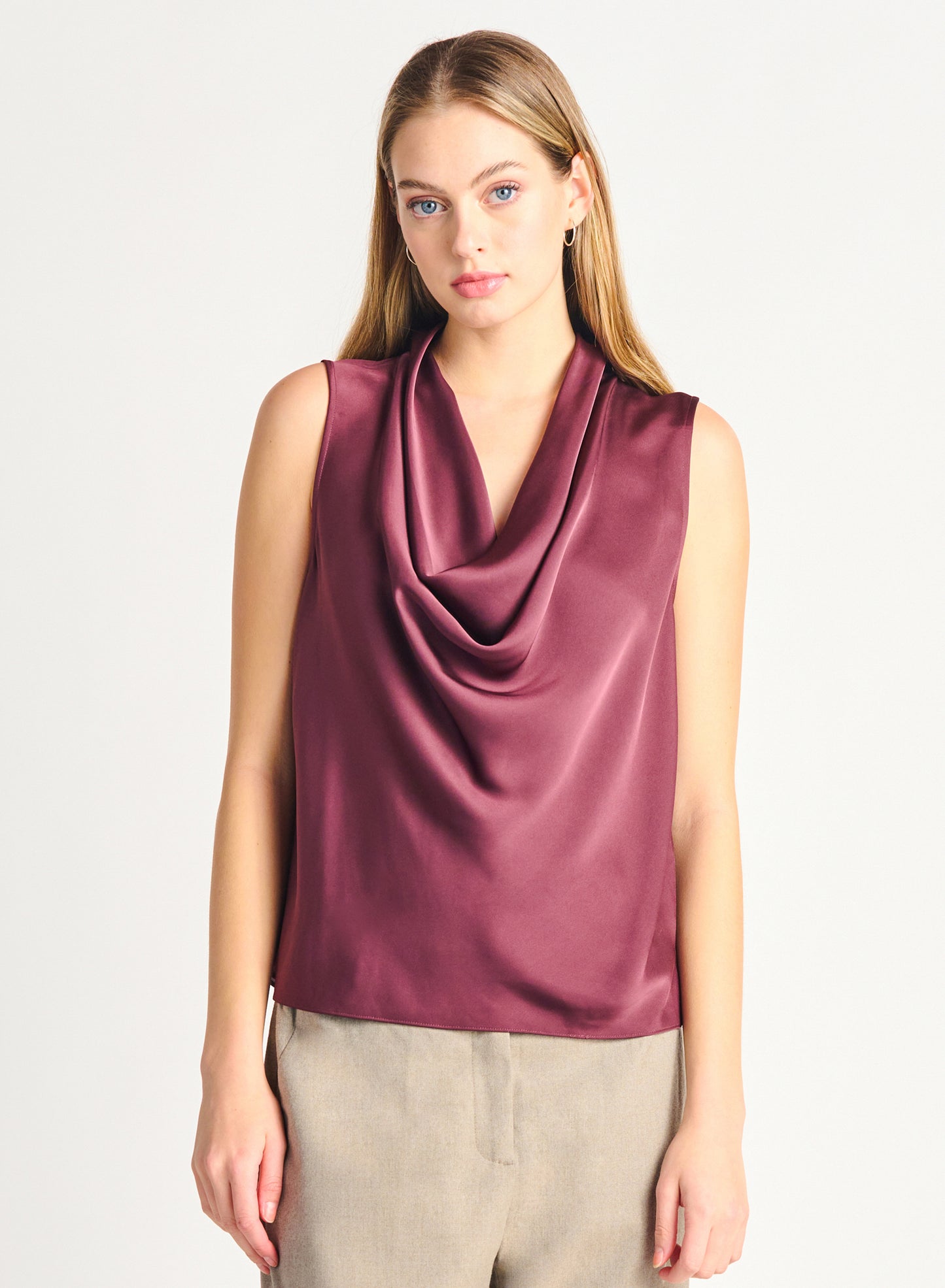 Classic Glam Cowl Top