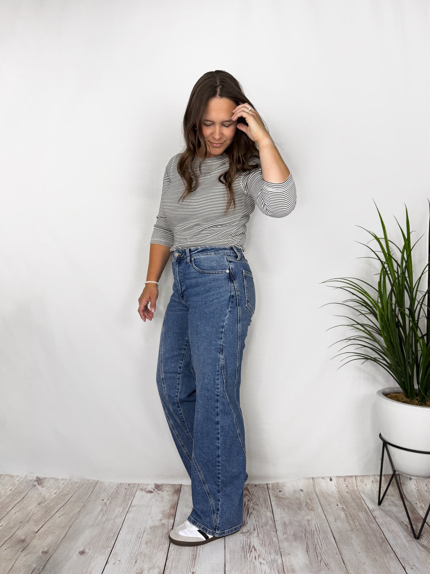 The Prism Asymmetric Seam Detail Jeans