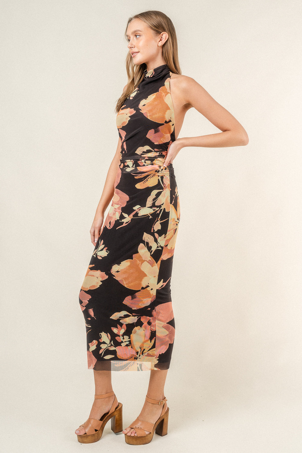 Blooming Radiance Midi Dress