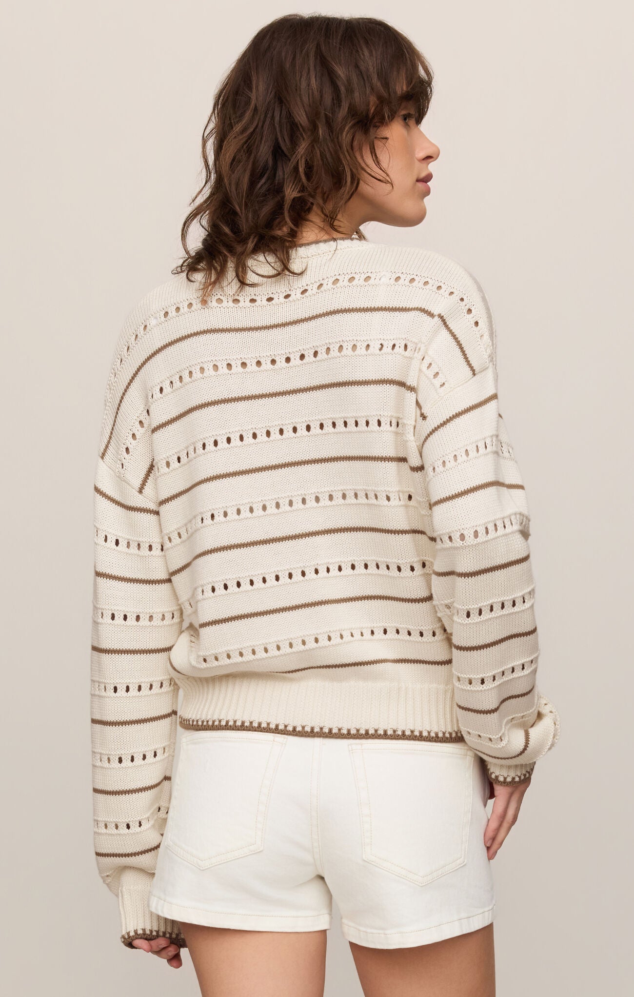 Darby Stripe Sweater in Sandstone