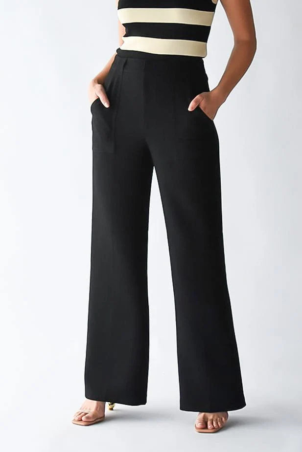 Diana Wide Leg Pant Black