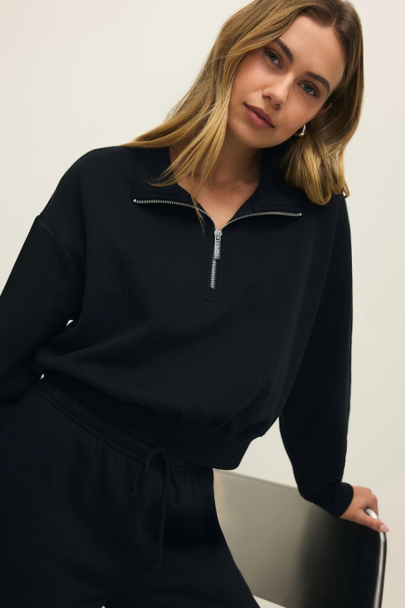 Downtown Half Zip Sweatshirt
