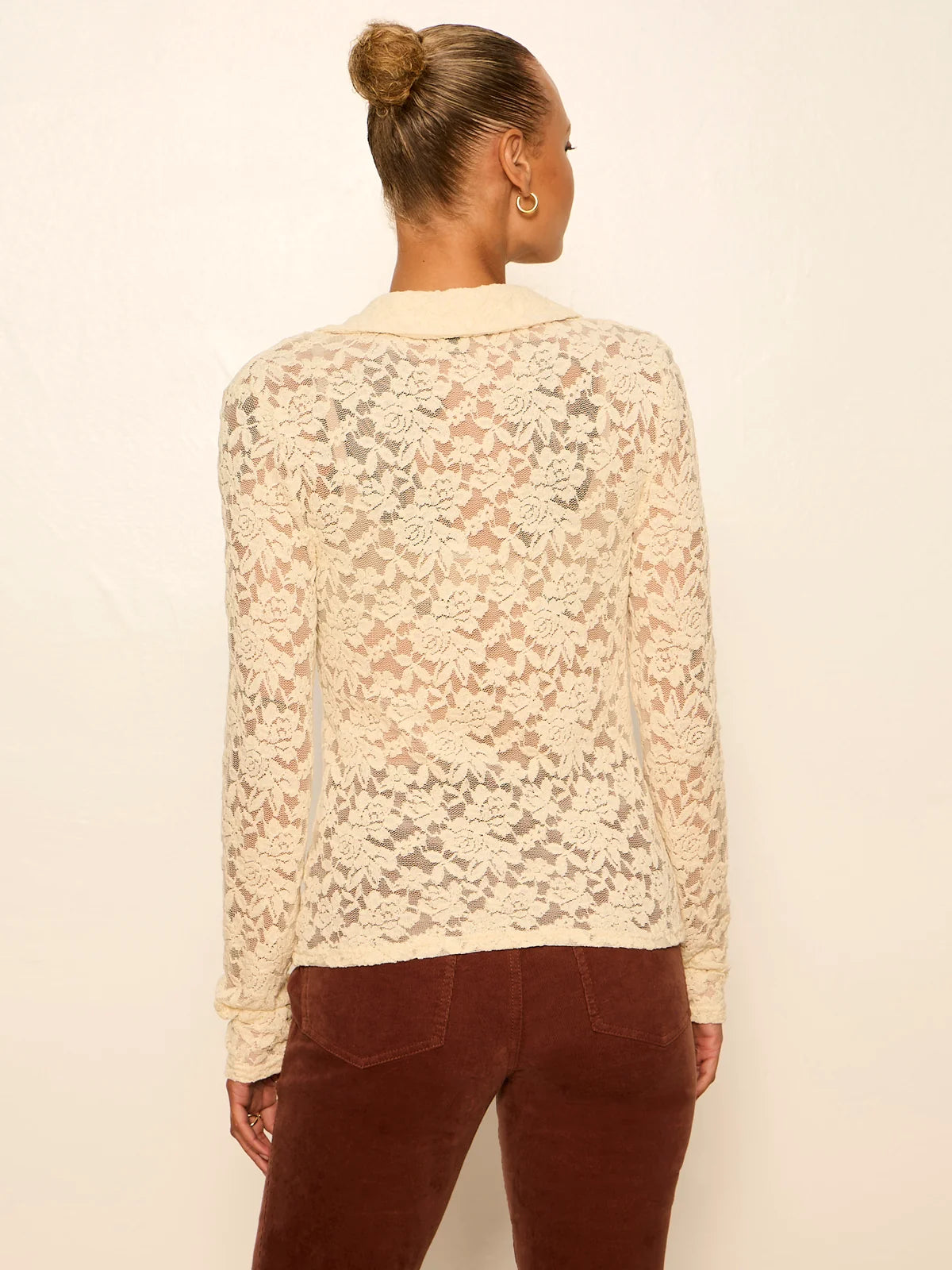 Dreamer Lace Shirt in Bone