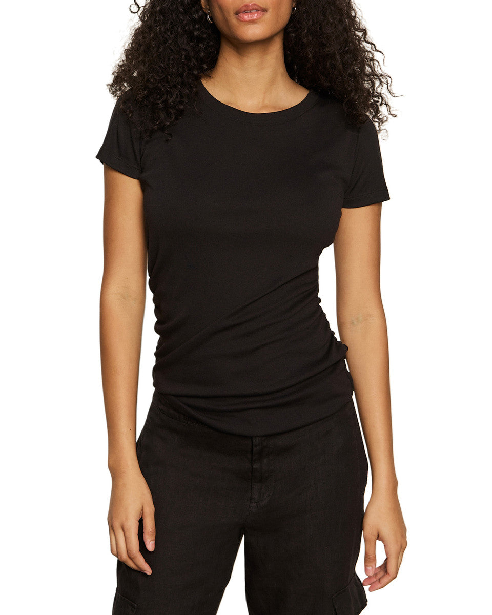Dressy Twist Tee Black
