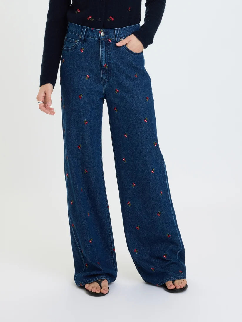 Far Out High Rise Jeans in Cherry Avenue